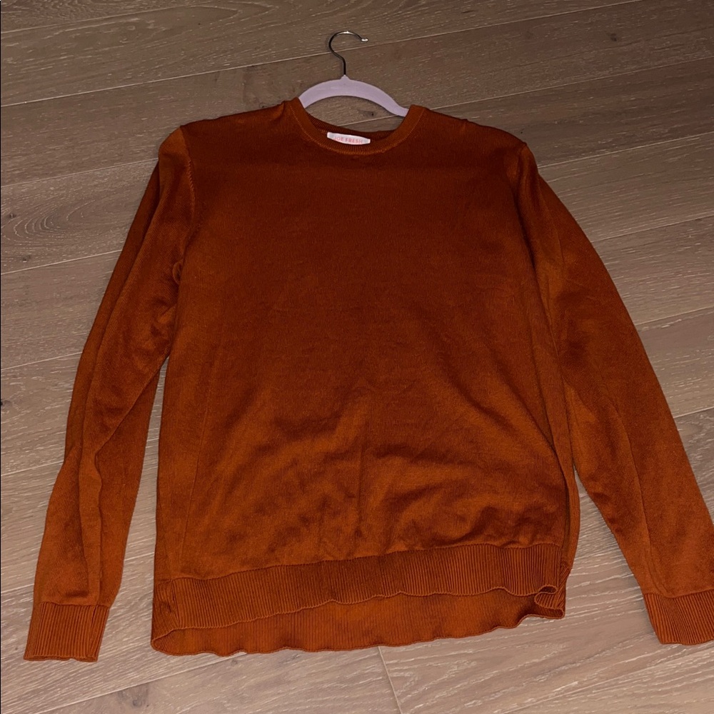 Joe Fresh Men's Crewneck Sweater in Burnt Orange